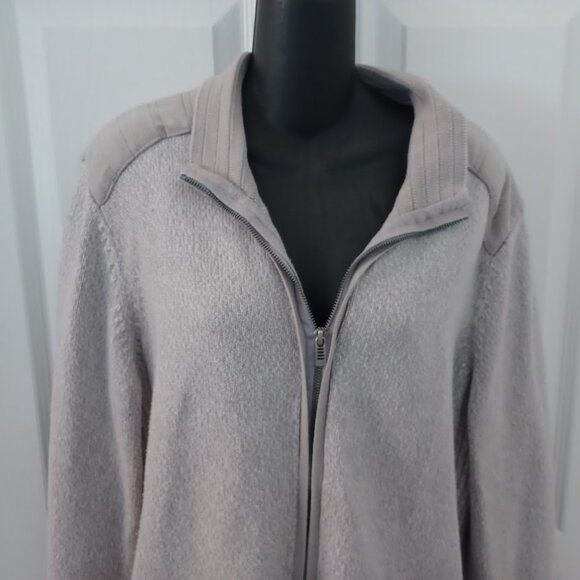 CALVIN KLEIN Zip-Up Cardigan - Size Large - Picture 2 of 7